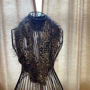Leopard infinity scarf.